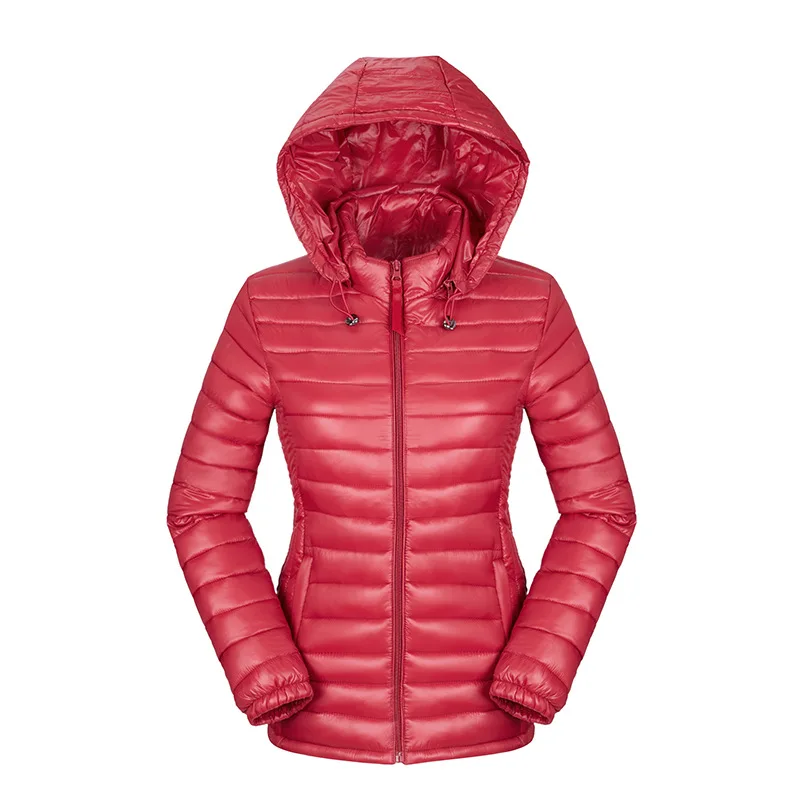 Модные легкие куртки для девочек облегающая короткая женская парка с капюшоном