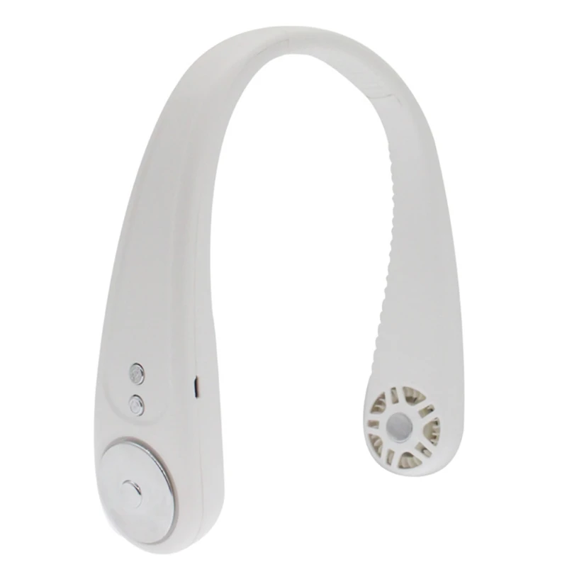 

Portable Bladeless Hanging Neck Fan Mini Air Cooler USB Rechargeable Small Personal Cooling Tools for Home Outdoor Office Travel