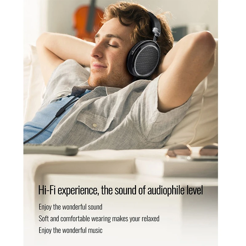 Takstar HF 580/HF580 Hi Fi Плоские наушники ультра большие плоские диафрагмы низкие