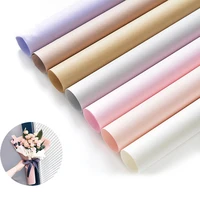 10pcslot 60x60cm kraft paper florist store flower gift packaging paper bouquet wrapping valentines day wedding bouquet deco