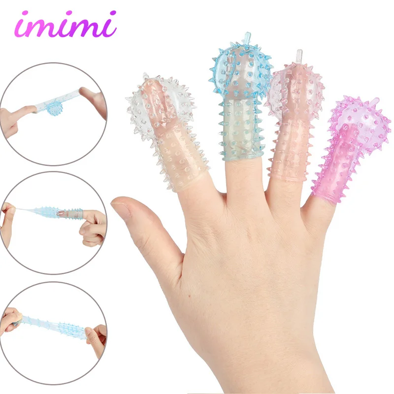 Lesbian Products Orgasm Finger Sleeve Vibrator Female Masturbator G Spot Massage Clit Stimulate Erotic Goods Sex Toys For Women | Красота и