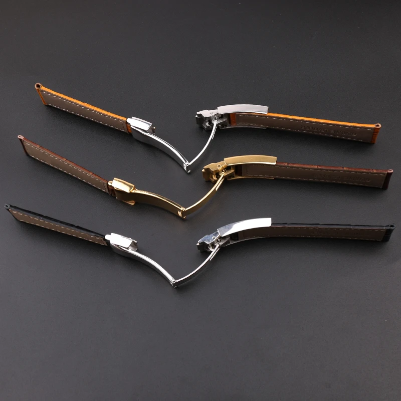 Скидка Кожаный ремешок для мужчин, кожаный ремешок для часов Rolex Daytona Submariner, черный, зеленый, водный призрак, аксессуары для часов, женские ремешки д...