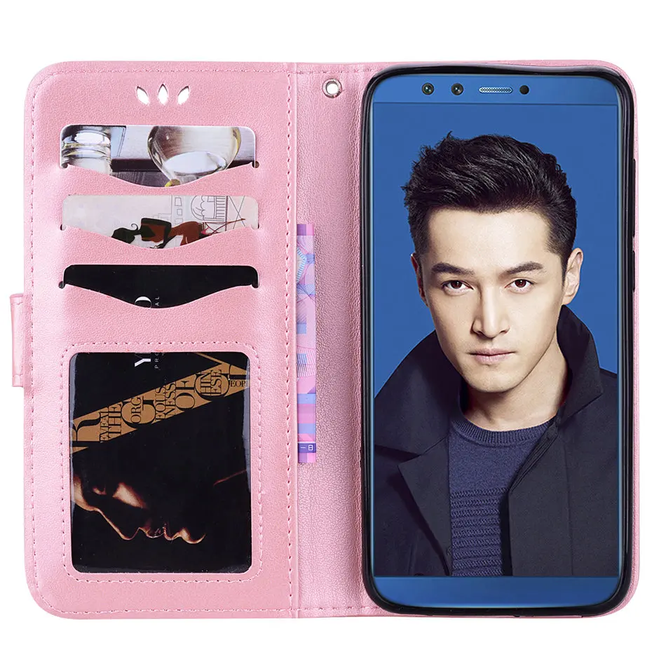 Кожаный чехол-книжка для huawei P20 Pro P10 P9 P8 Lite P Smart Honor 9 Lite 8 Enjoy 7 7S mate 10, чехол для телефона P23G
