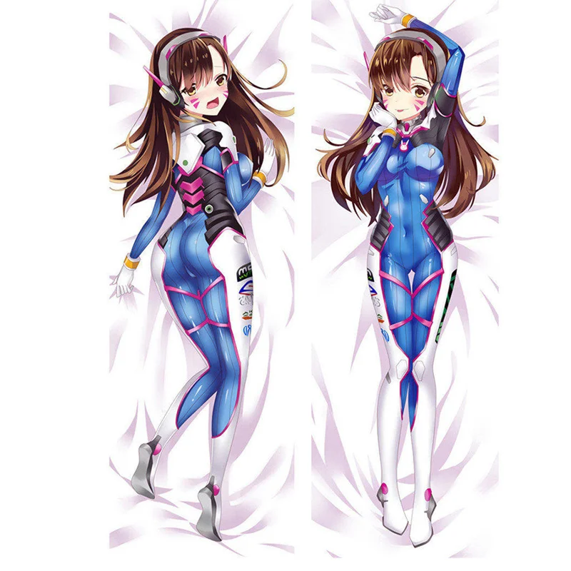 Чехол для подушки с аниме наручниками OW Dva Genji Hanzo Junkrat Reaper наволочка двухстороннее