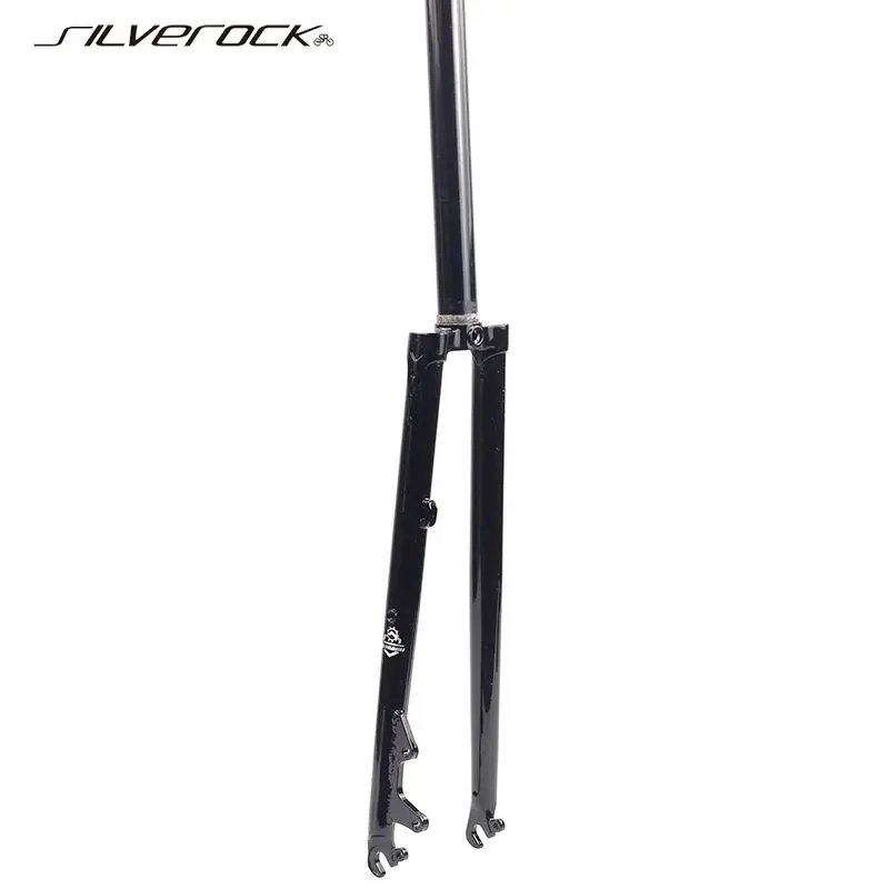 Жесткая вилка SILVEROCK из хромистой стали 1 1/8 дюйма 28 6 мм дисковый тормоз для 700c