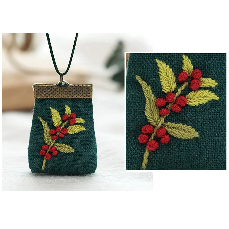 Набор для вышивания ожерелье саше цветок наборы вышивки крестиком с пяльцами