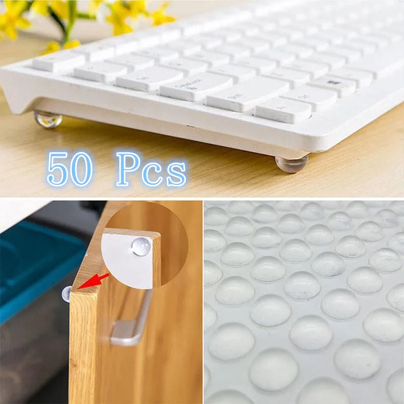50 шт Анти Краш дома Pad буфер для двери шкафа самоклеющиеся силиконовые наклейки