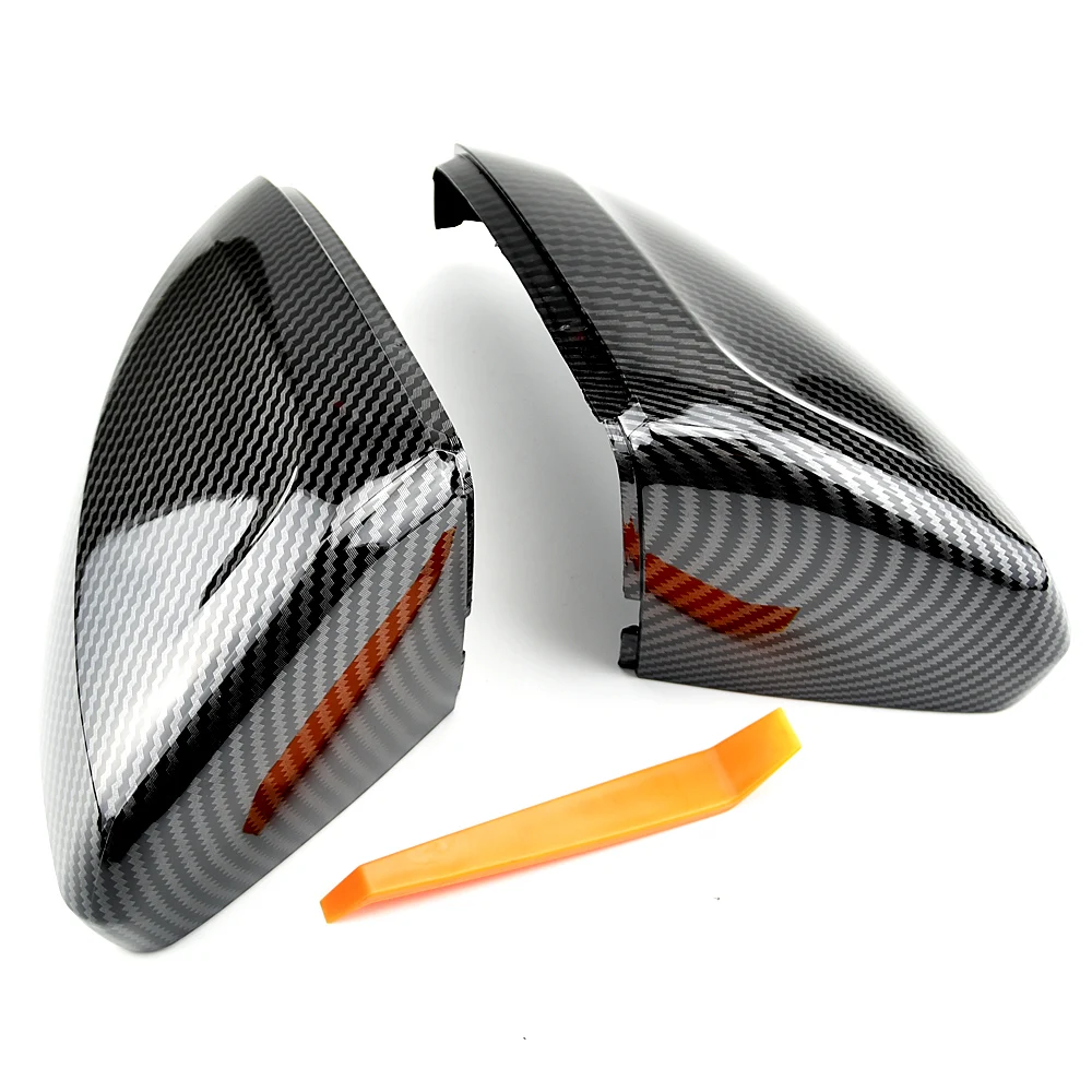 

NEW-Car Rearview Mirror Shell Wing Rearview Mirror Cover for Polo- Plus 2019 2020