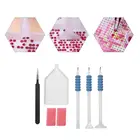 DIY Инструменты для вышивки картин со стразами комплект 5D Алмазная вышивка крестиком на рисунке, аксессуары ручка для вышивки мозаичный клей ручка комплект пинцет