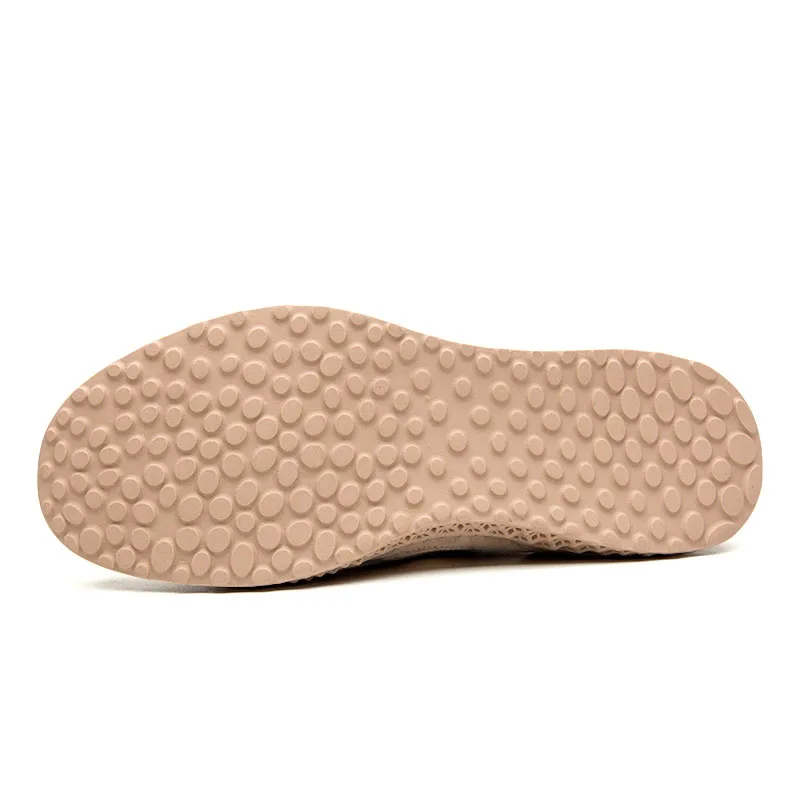 Мужские повседневные кожаные туфли с осьминога серые бежевые дышащие лоферы в