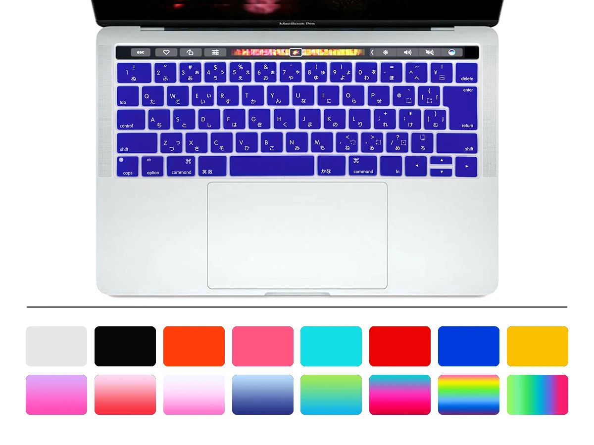 Пыленепроницаемый Чехол для клавиатуры HRH Macbook New Pro13 &quotA1706 A80 A2159 Pro 15&quot A1707 A1990 с