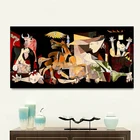 Картина Пикассо Guernica, винтажная Классическая фигурка, художественный плакат на холсте, Настенная Модульная картина для гостиной, украшение для дома
