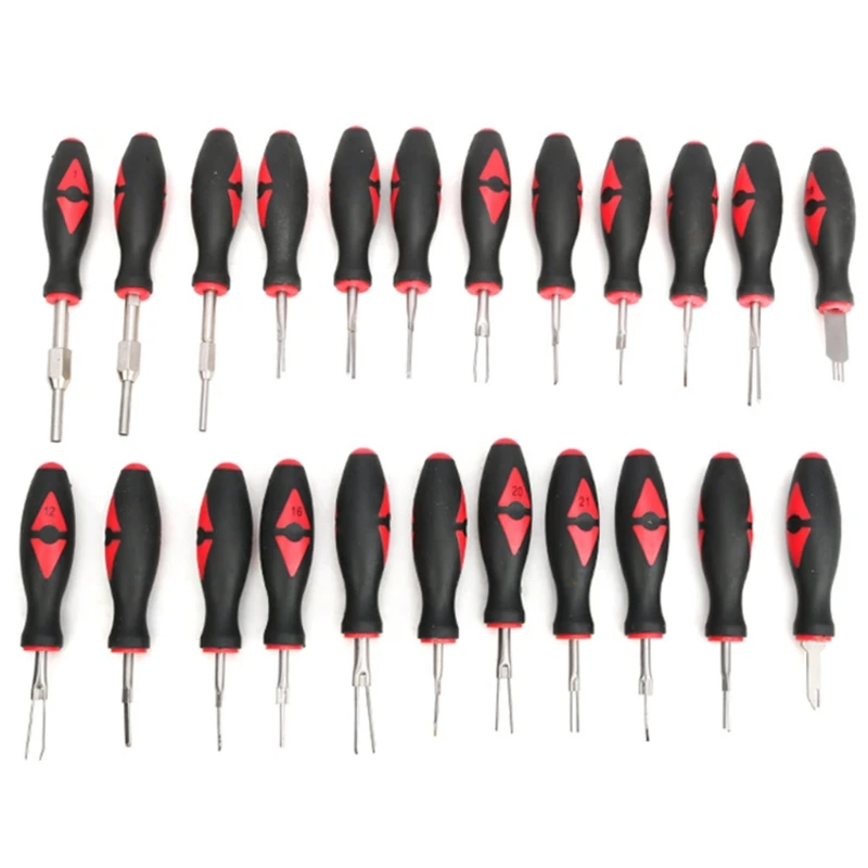 

23 Pieces Terminal Removal Tool Kit for Car, Wire Connector Pin Release Extractor Tools Set for Most Connector Terminal 85AC