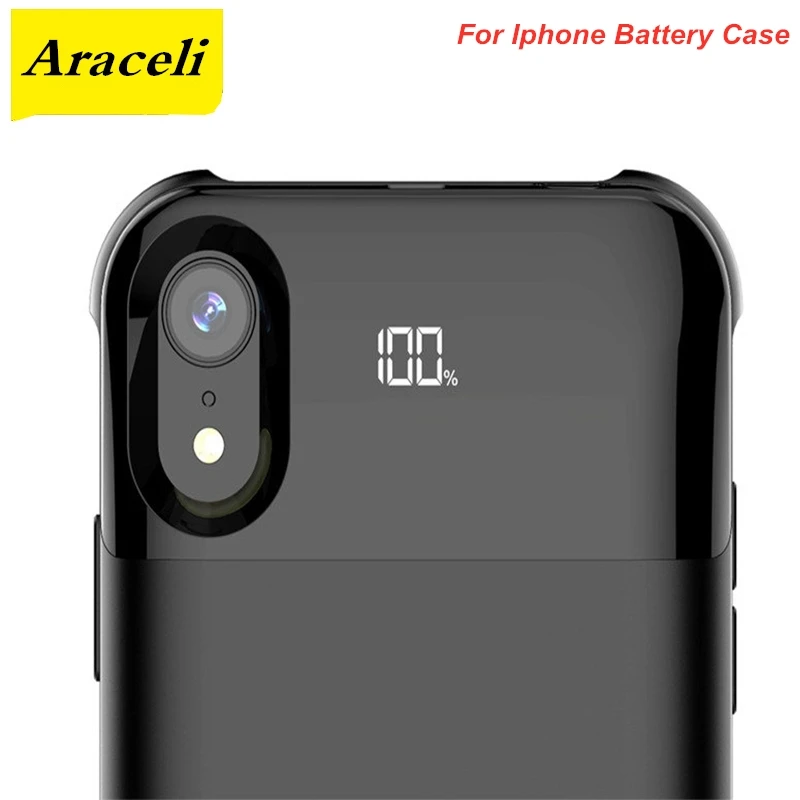 

Digital Display Battery Case For Iphone X XS XR XS Max 11 11 Pro 11 Pro Max Battery Case Power Bank Separate Wireless Charging