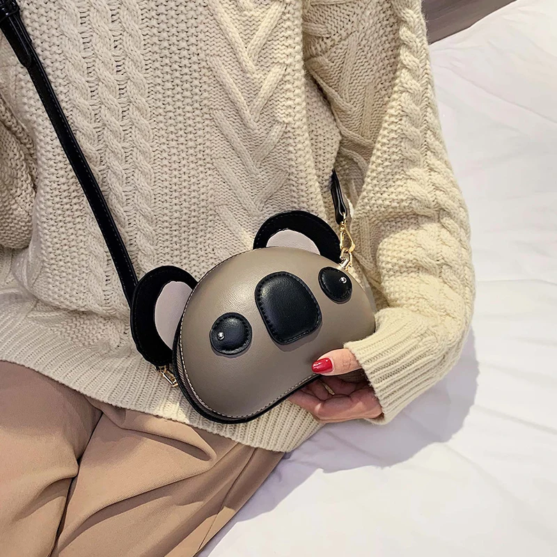 Модные и милые женские кошельки сумки из искусственной кожи Koala сумка через плечо