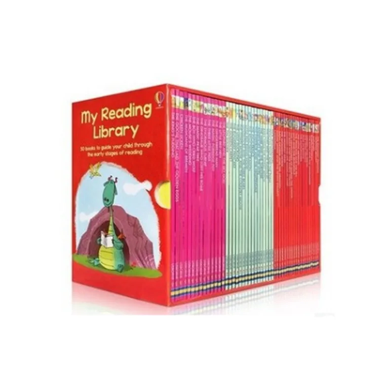 

50 books/set Usborne My Frist Reading Library English Picture story Books kids words learning guide child read in early stages