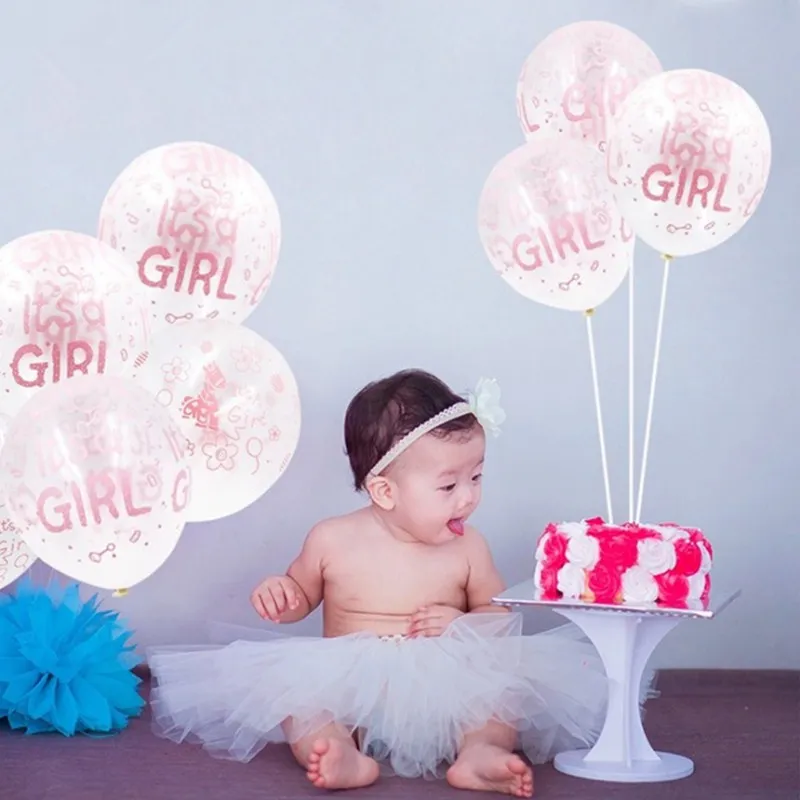 100 шт./лот это девушка мальчик латексные шары пол раскрывает детский душ вечерние