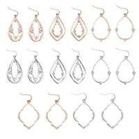 fall earrings 2020 crystal embellished zinc alloy teardrop starshine earrings statement jewelry christmas earrings for women