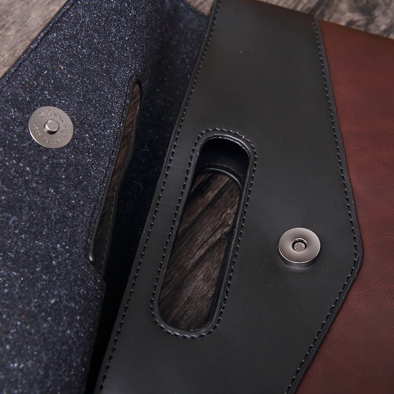 Leader Business Bag Handbag Men Briefcase Work Office Pu Bags for Man Fashion Designer Bag Brown 2021 Spring