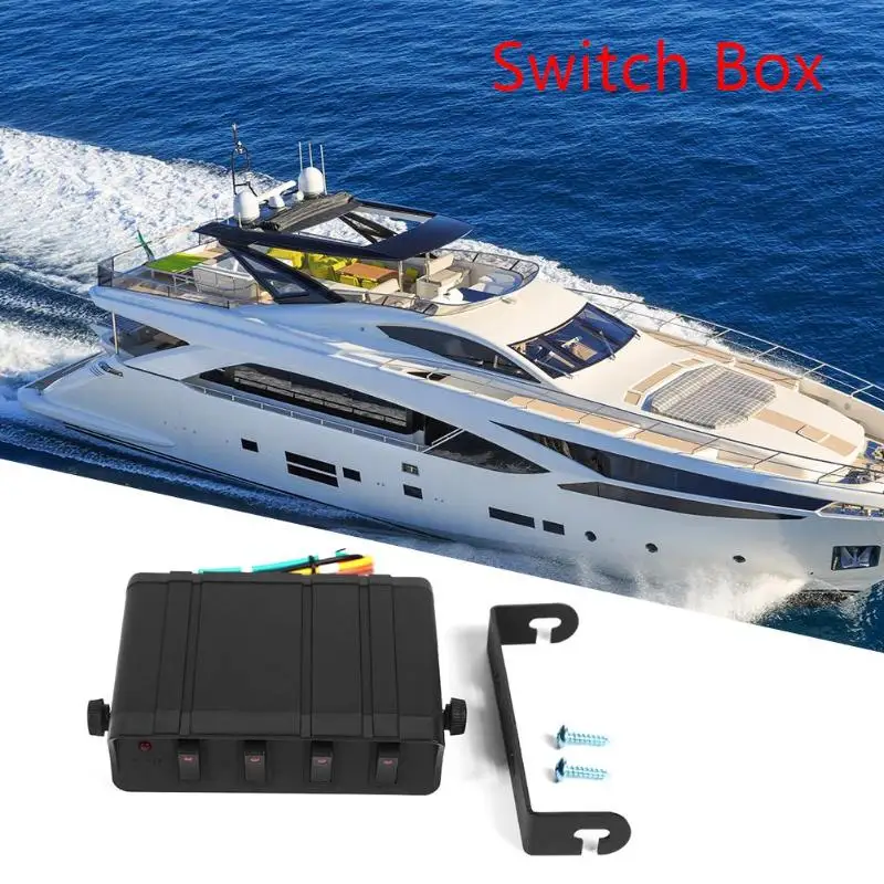 30A Rocker Switch Box Аварийная Строб-лампа 12 В 4 банды панель контроллера