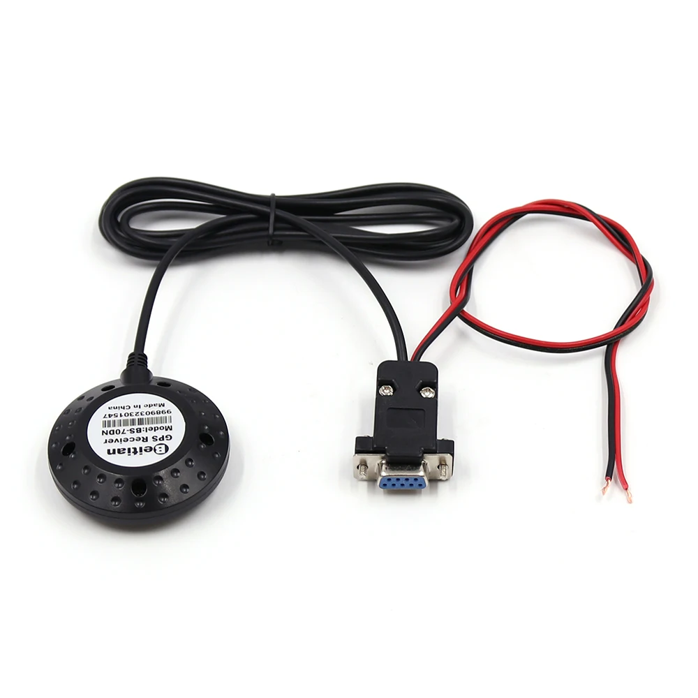 BEITIAN RS-232 5 0 V DB-9 + кабель питания NMEA-0183 GPS приемник 9600bps 1 Гц 2 м двухсторонний скотч