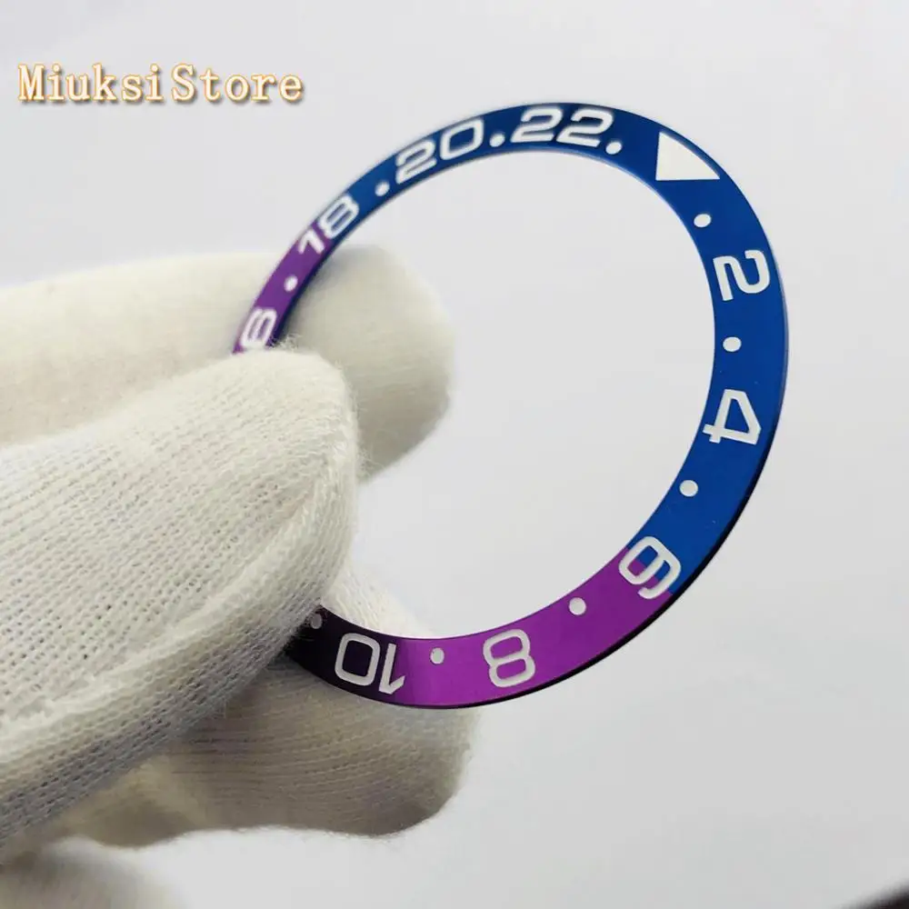 38 мм синие/фиолетовые Новые титановые часы с закрепкой подходит для GMT