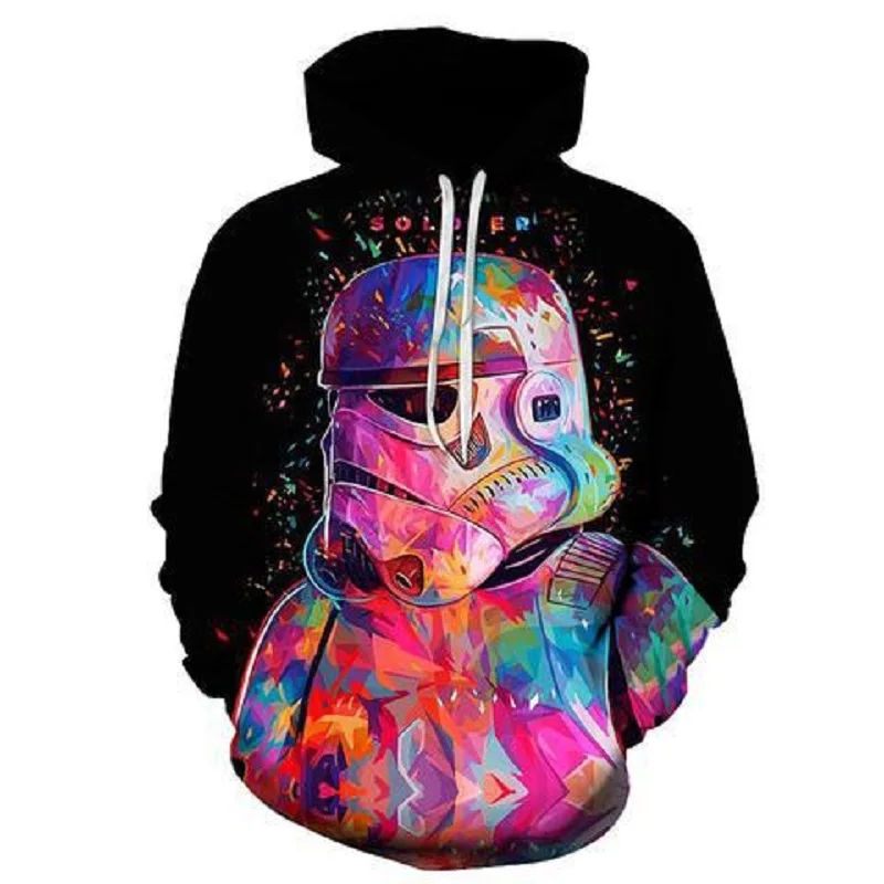 Модная мужская толстовка с 3D Аниме в стиле хип хоп толстовки принтом Звездные
