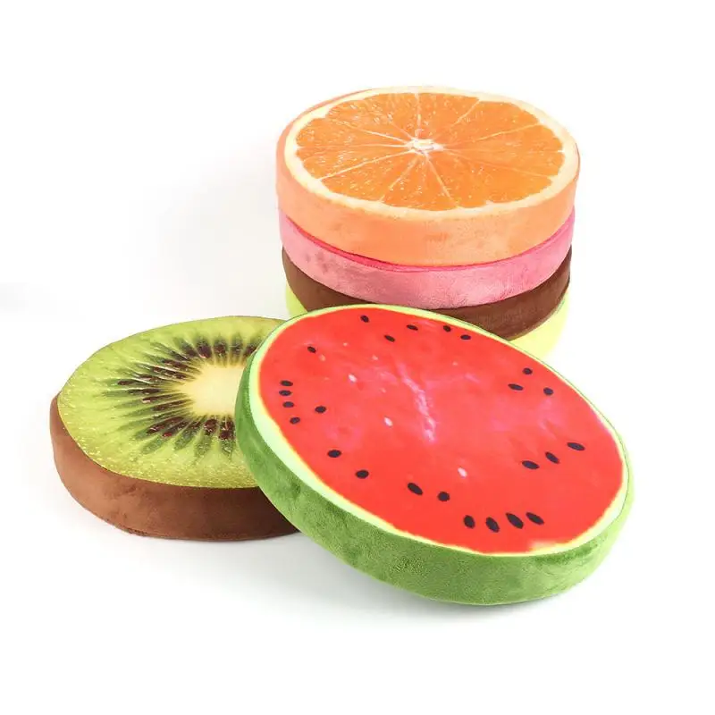 33x33x5 см новые милые Креативные 3D Летние фрукты PP Хлопок офисное кресло задняя подушка диванная подушка мягкая декоративная подушка