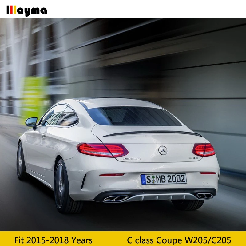Стильный спойлер C63 для заднего багажника из углеродного волокна Benz C класса C180 C250