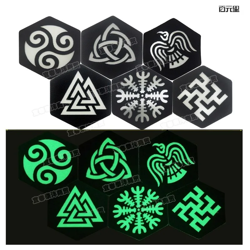 

3pcs/lot Laser Cutting Luminous Compass Embroidery Patches Strange Things Clothing Decoration Accessories Diy Stiker Applique