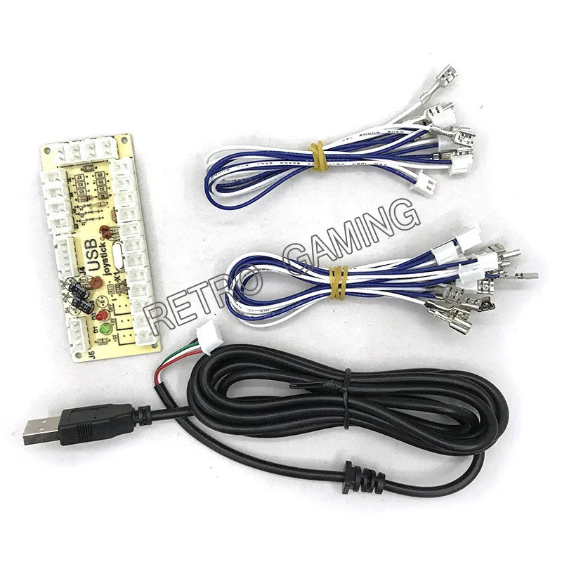 DIY аркадная палка или аркадный джойстик Набор для Mame Zero Delay USB энкодер Happ