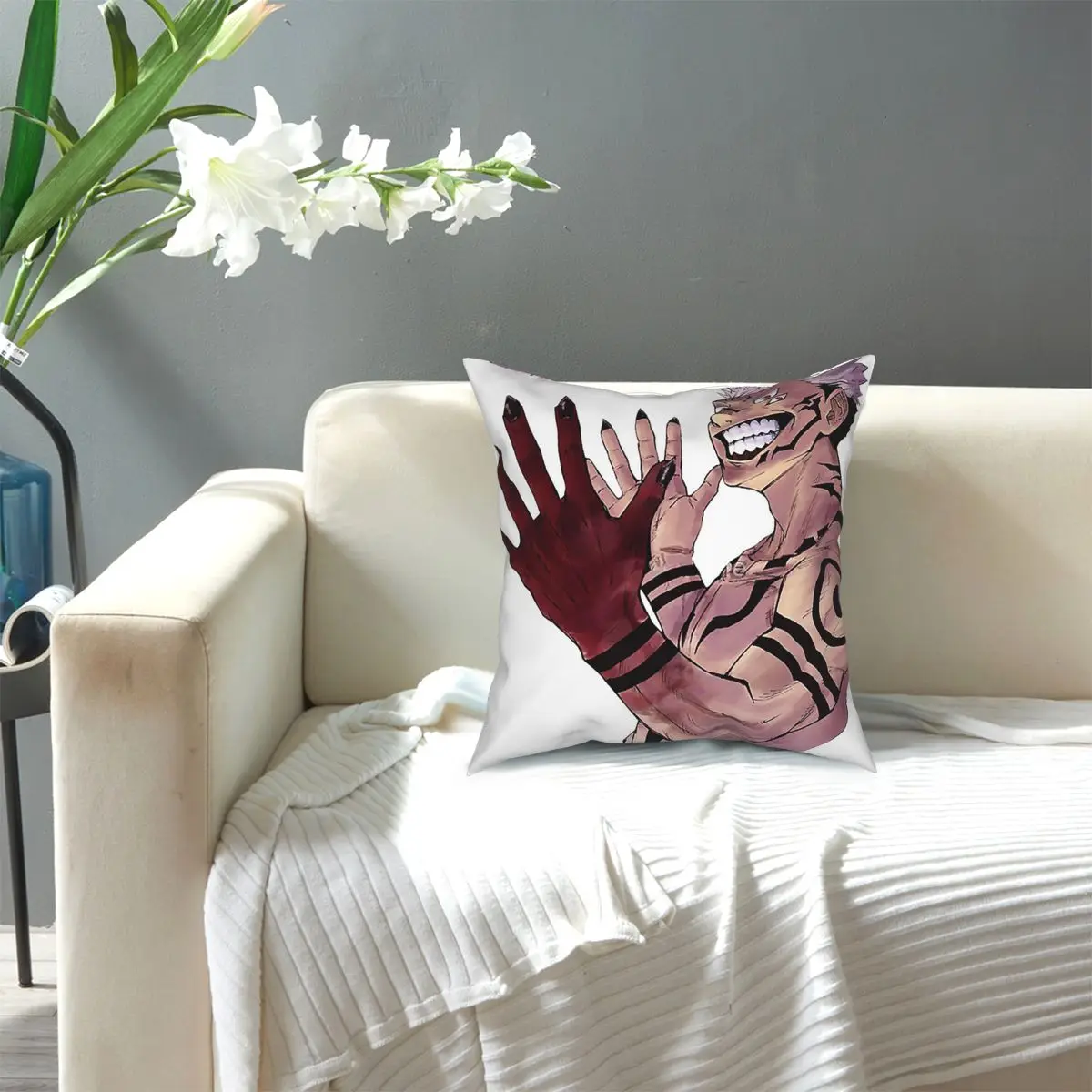 

Jujutsu Kaisen Japanese Manga-Anime Square Pillow Case Decorative Pillow Customized Cushion Covers