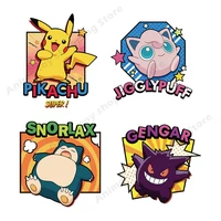 pokemon iron on heat transfers clothing patches pikachu sewing t shirt pants bag diy decration cute cartoon sticker kids gifts