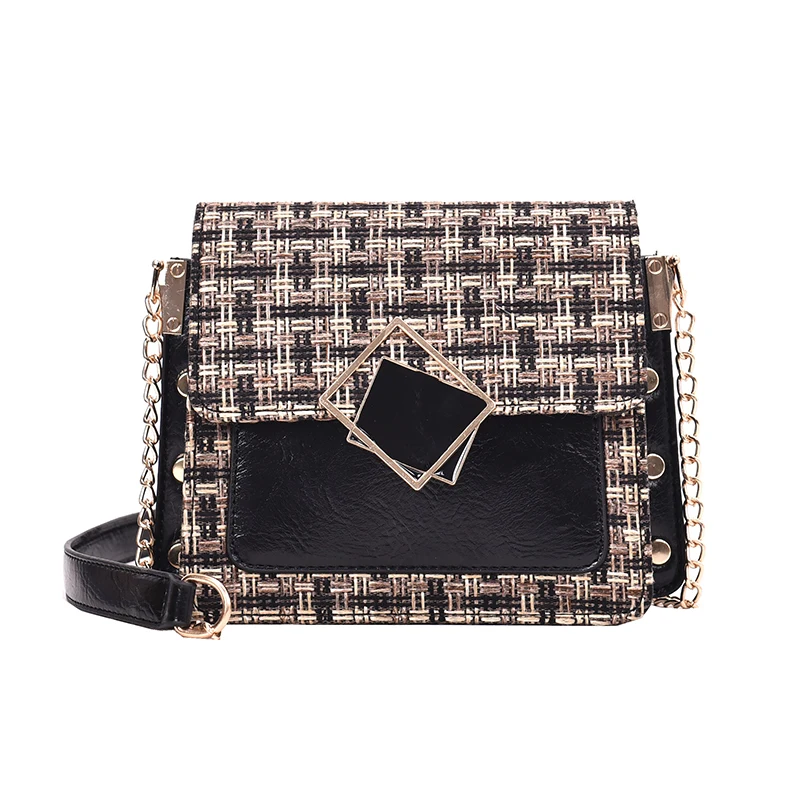 Элегантная женская квадратная сумка с клапаном новинка 2019 Высококачественная