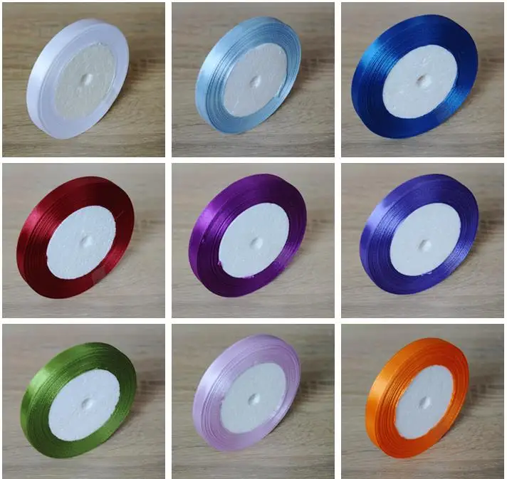 Шелковые атласные ленты 10 мм 1 см ручной работы бант для волос скрапбукинг