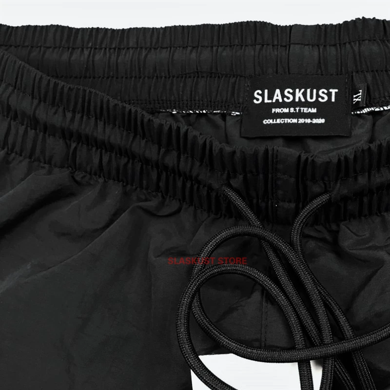 

Summer Justin Bieber Long Drawstring Cords Lightweight Shorts Hip Hop Loose Fit Track Shorts In Green/Black Zippered Pocket