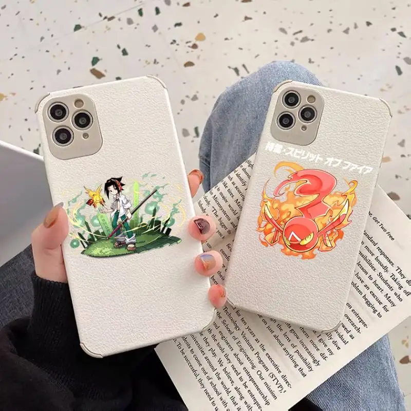 

Anime Shaman King Phone Case Lambskin Leather For iphone 12 11 8 7 6 XR X XS PLUS MINI PLUS PRO MAX Shockproof