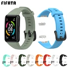 Ремешок для смарт-часов Huawei Band 66 Pro, Воздухопроницаемый спортивный браслет для Honor Band 6, силиконовый ремешок для часов, аксессуары