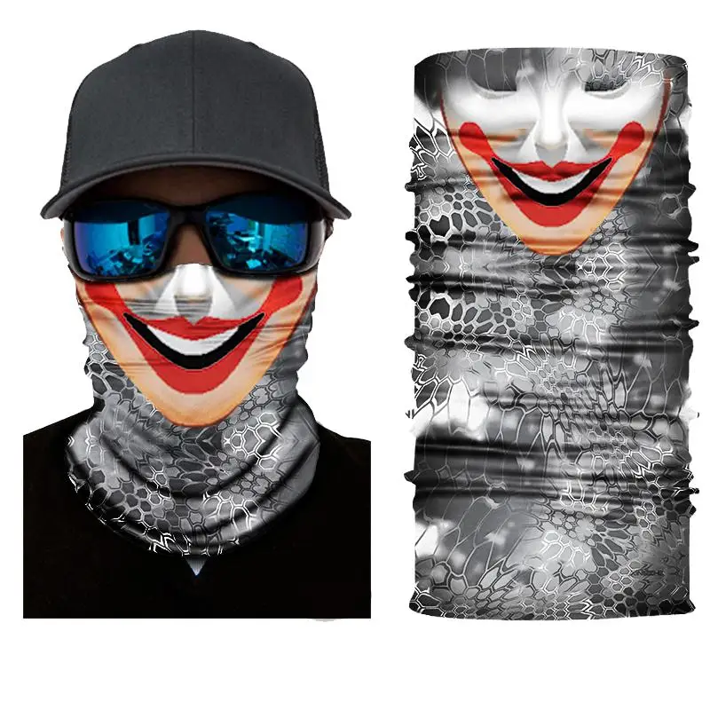New Biker Balaclava Scary Masque Face Shield Unisex Mask Skull Mascarilla Mascara Riding Neck Protect Motorcycle | Автомобили и