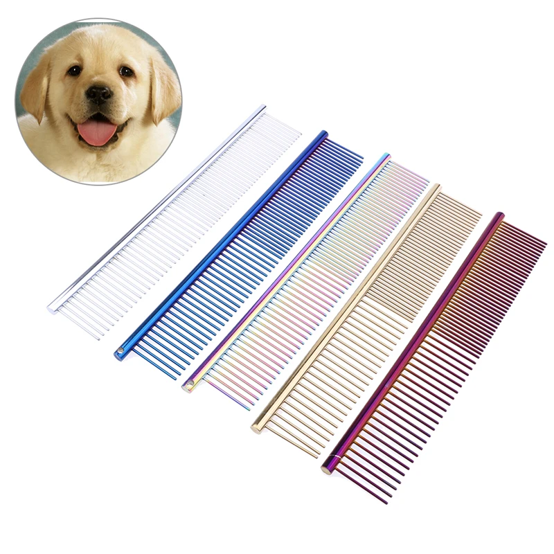1pc Dog Comb Stainless Steel Hair Trimmer Grooming Cleaning Modeling Pet Tools Remove Falling | Дом и сад