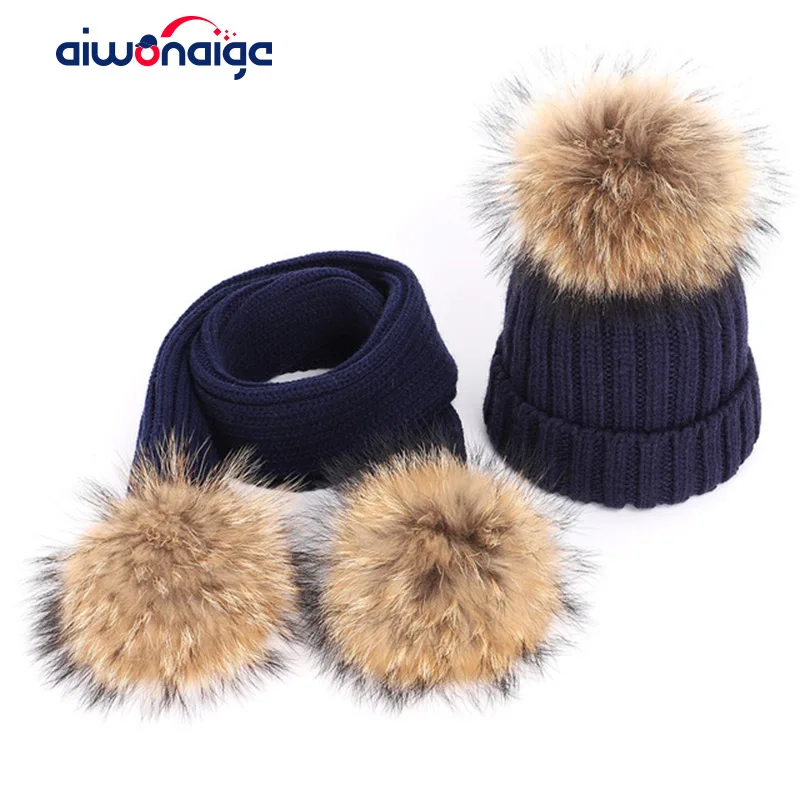 Женские вязаные хлопковые шапки на осень и зиму теплая детская вязаная Лыжная