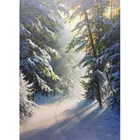 DIY Алмазная мозаика полный вышивка зима пейзаж, картина, выложенная алмазами площадь Дрель Стразы картина леса деревьев хобби и ремесла