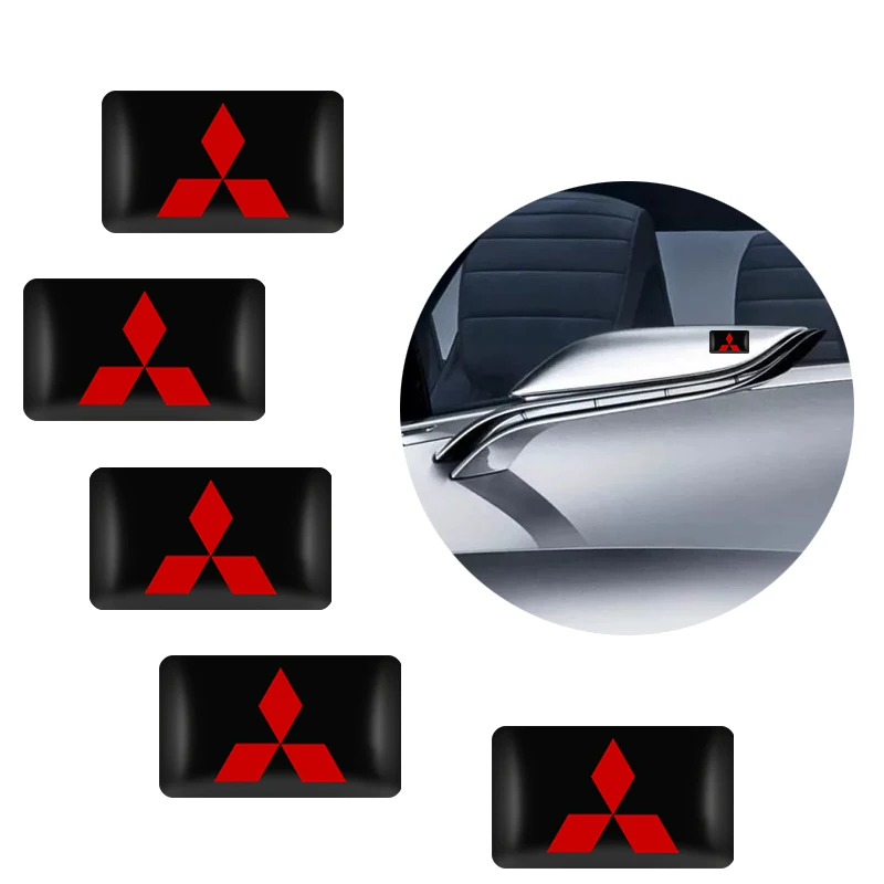 Маленькие декоративные Значки для автостайлинга 10 шт. Эмблема Mitsubishi ASX Lancer Pajero