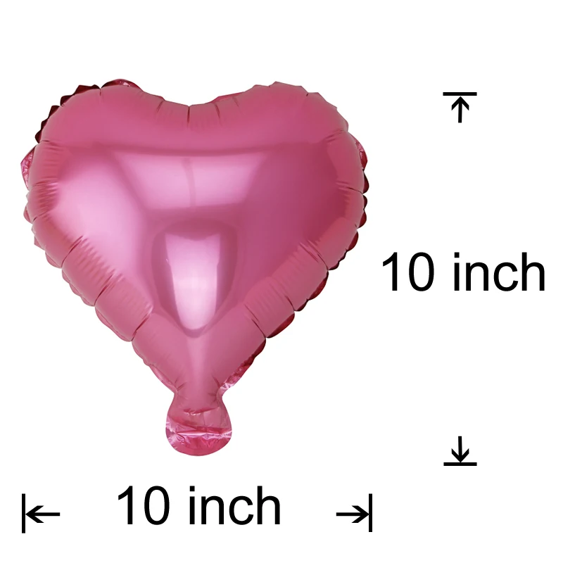 (20 pieces) 10 inch helium balloon heart-shaped wedding foil inflatable gift birthday party decoration | Дом и сад