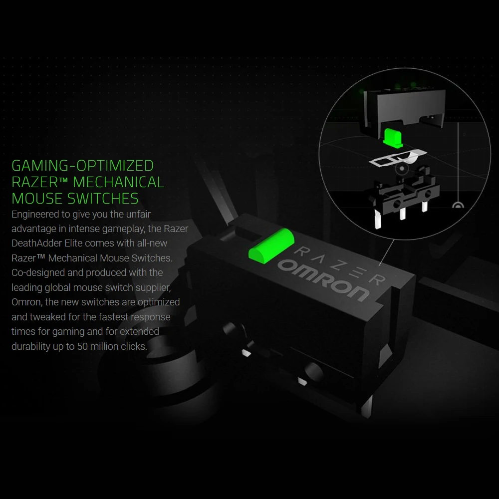 Razer Мамба Elite Проводная игровая Мышь Цветность освещение 16000 Точек на дюйм 5G