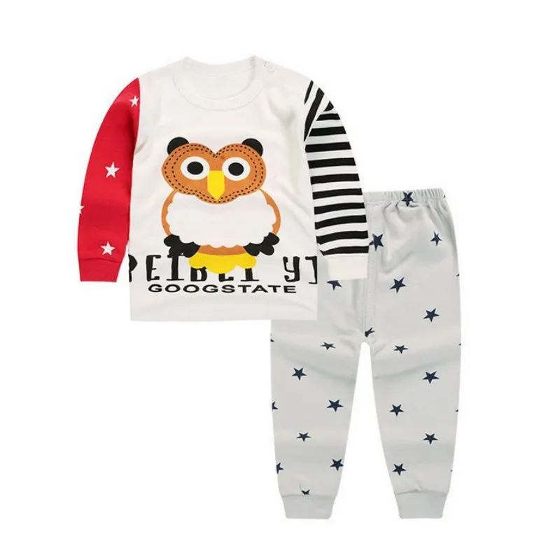 Коллекция 2019 года хлопковые комплекты одежды для маленьких мальчиков одежда