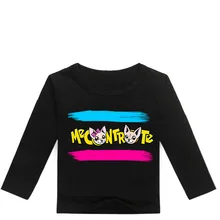 2-13Y ME CONTRO TE T-shirt Kids Fashion Cartoon Pattern Girl Long Sleeve Tops Children Teenagers Boys Clothes Novatx O-neck