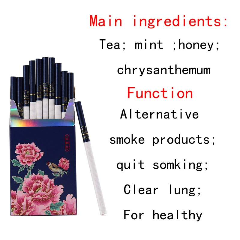 Peony scented tea Cigarette Tea Herbal Cigarettes Women Men Healthy smoking No Nicotine no Tobacco | Дом и сад