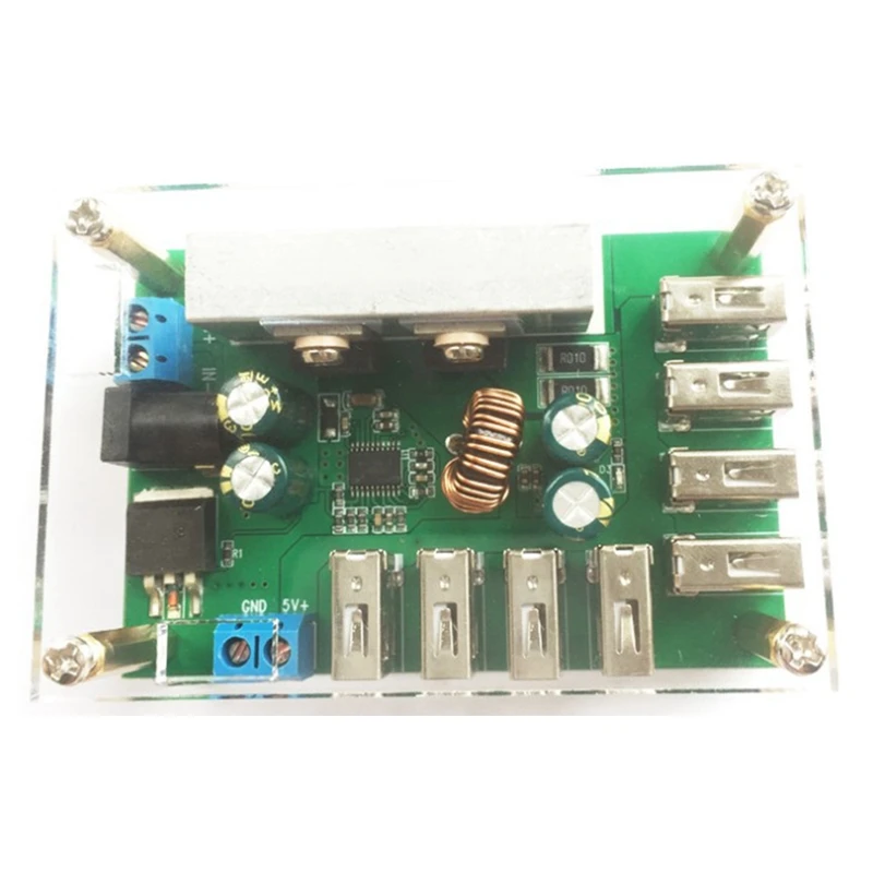 

New DC-DC Step Down Power Supply Module 5V 5A 8-Channel USB LED Digital Display Buck Converter 8USB for Smart Home Robot