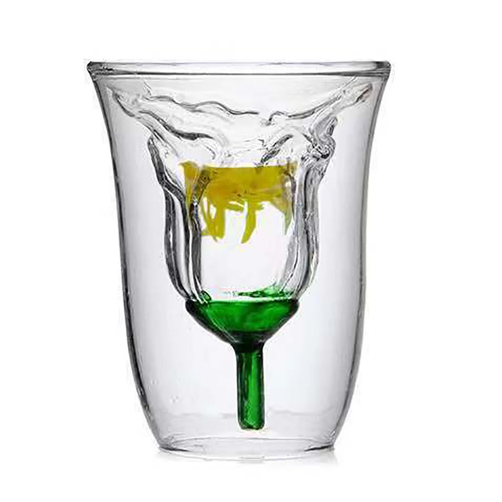 1 шт. с украшением в виде кристаллов мышцы пивные бокалы Стекло роза цветок лилии